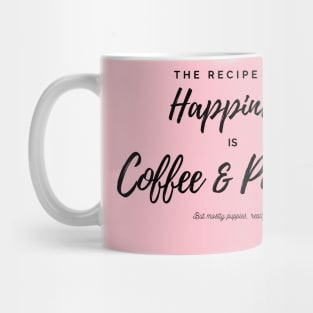 Happiness is Coffee and Puppies Mug